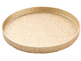 Ronde plateau goud glitter  - (CH-1485)